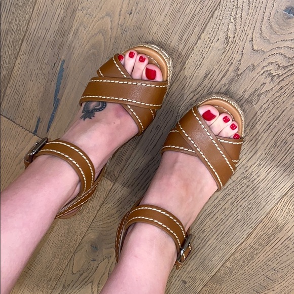 Prada crisscross wedges size/ 36 - Picture 6 of 7
